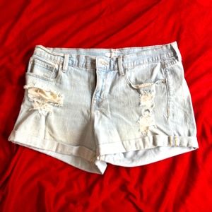 Old Navy Boyfriend Distressed Jean Shorts